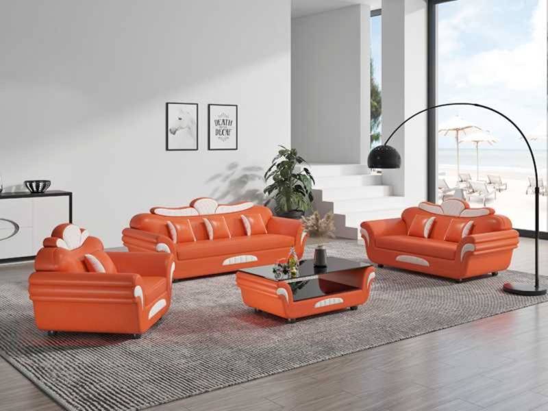 JVmoebel Wohnzimmer-Set Couchgarnitur Sofagarnitur Sofa Sessel Komplette 3tlg Sofas, (3-St., Nur Sofa 2+3 Sitzer + Sessel), Made in Europe von JVmoebel