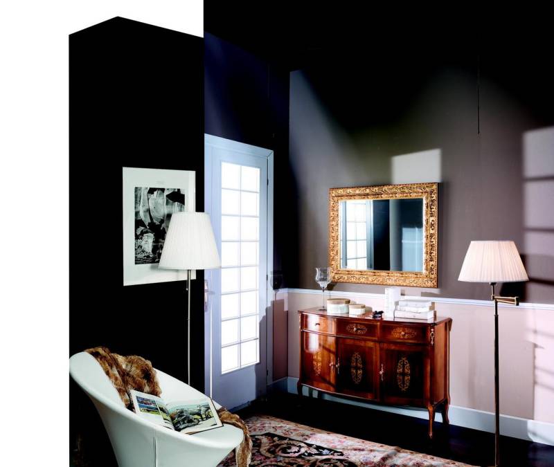 JVmoebel Wohnzimmer-Set Italienisches Möbel Set: Designer Kommode mit Spiegel, 2-teilig, Made in Europa JVmoebel Wohnzimmer-Set Italienisches Möbel Set: Designer Kommode mit Spiegel, 2-teilig, Made in Europa von JVmoebel