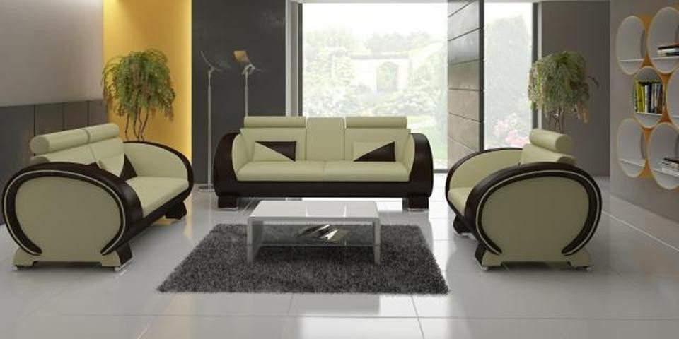 JVmoebel Polstergarnitur LEDERSOFA mit USB DESIGNERSOFA GARNITUR 3+1 COUCH POLSTERGARNITUR, (1-tlg., Sofagarnitur 3+1 Sitzer "VIGO), Made in Europa von JVmoebel