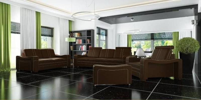 JVmoebel Polstergarnitur Ledersofa Design Sofa Sofagarnitur 3+2+1 mit USB Sofa Garnitur, (3-tlg., Sofagarnitur 3+2+1 Sitzer "FRANCO), Made in Europa von JVmoebel