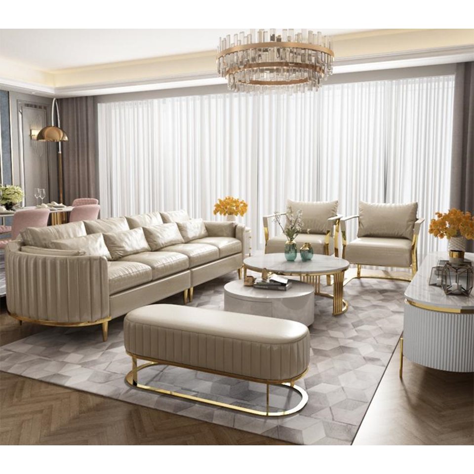 JVmoebel Polstergarnitur Ledersofa Sofa Couch Polster 5tlg. Set Garnitur Couchen Set Polster, Made in Europa JVmoebel Polstergarnitur Ledersofa Sofa Couch Polster 5tlg. Set Garnitur Couchen Set Polster, Made in Europa von JVmoebel