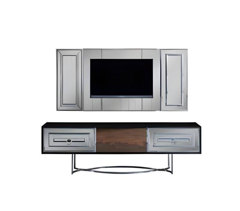 JVmoebel TV-Board Luxus Wohnwand TV-Ständer TV Rahmen Komplett Wohnzimmermöbel (2 St., TV-Ständer\TV Rahmen), Made in Europa von JVmoebel