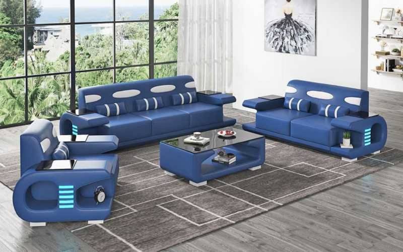 JVmoebel Wohnzimmer-Set Modern Wohnzimmer Couchgarnitur Sofa Komplette 3tlg Set, (3-St., Nur Sofa 2+3 Sitzer + Sessel), Made in Europe von JVmoebel