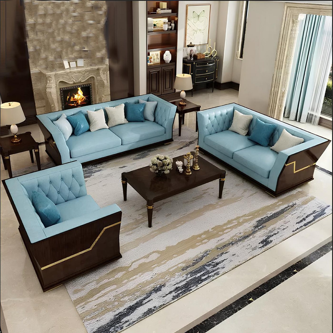 JVmoebel Wohnzimmer-Set Modernes und ästhetisches Möbel-Set für das Wohnzimmer, Made in Europa von JVmoebel