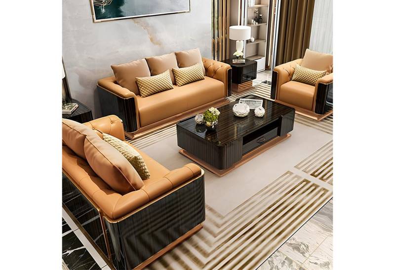 JVmoebel Wohnzimmer-Set Modernes und ästhetisches Möbelset für das Wohnzimmer, Made in Europa JVmoebel Wohnzimmer-Set Modernes und ästhetisches Möbelset für das Wohnzimmer, Made in Europa von JVmoebel