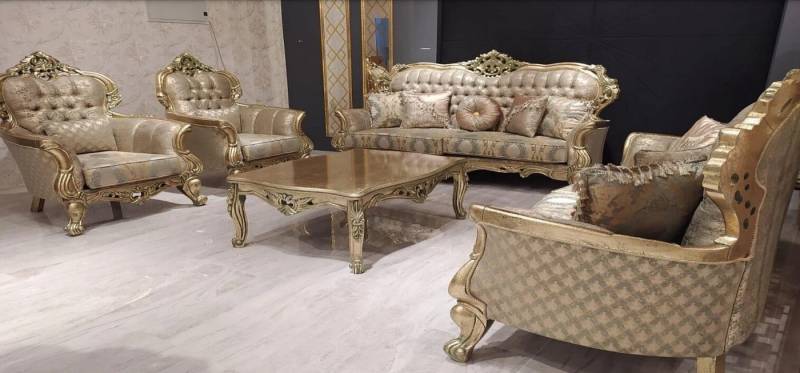 JVmoebel Polstergarnitur 5tlg Set 3+3+1+1 Sitzer mit Couchtisch und moderner Polstergarnitur, Made in Europa von JVmoebel