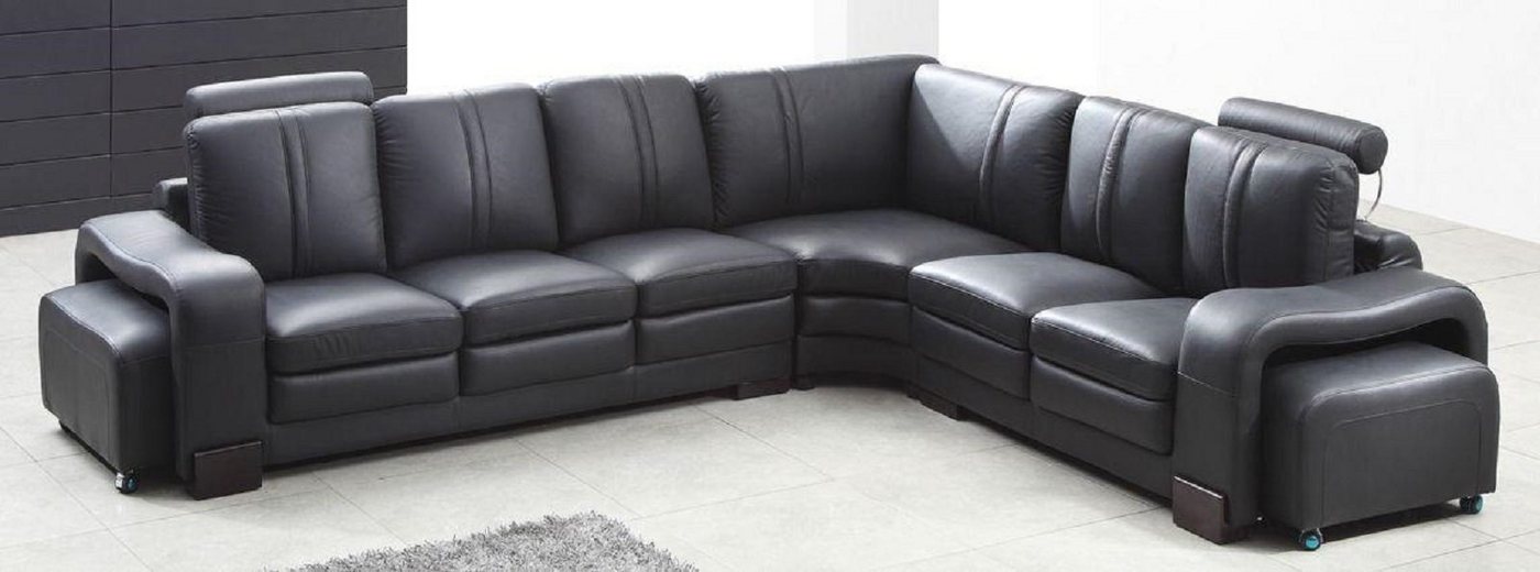 JVmoebel Wohnzimmer-Set Sofa Set Polster Wohnlandschaft Ecksofa Hocker Couchtisch 3tlg von JVmoebel