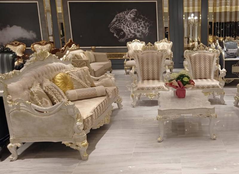 JVmoebel Polstergarnitur 4tlg. Set 3+1+1 Sitzer Beige mit Couchtisch und Polstergarnitur, Made in Europa von JVmoebel