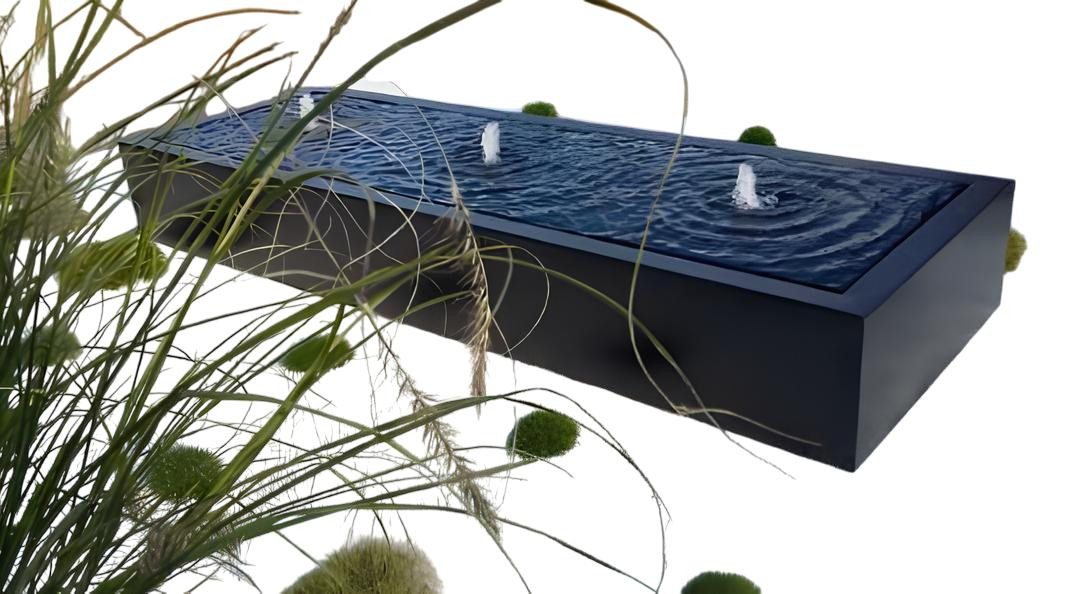 JVmoebel Zierbrunnen Schwarzer Edelstahl Springbrunnen - Designbrunnen für Garten, Made in Europe JVmoebel Zierbrunnen Schwarzer Edelstahl Springbrunnen - Designbrunnen für Garten, Made in Europe von JVmoebel