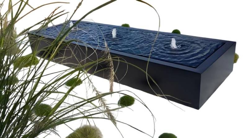 JVmoebel Zierbrunnen Schwarzer Edelstahl Springbrunnen - Designbrunnen für Garten, Made in Europe JVmoebel Zierbrunnen Schwarzer Edelstahl Springbrunnen - Designbrunnen für Garten, Made in Europe von JVmoebel