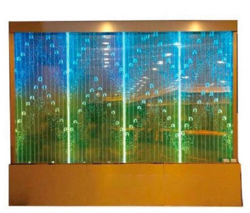 JVmoebel Zimmerbrunnen Wasserblasen LED Wasserwand Wasser Wand Waterwall 360x300cm, Made in Europa von JVmoebel