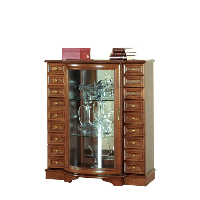 Klassische Vitrine Kommode Kommoden Kommodenschrank Schrank Vitrinen Model Z-KS2 von JVmoebel