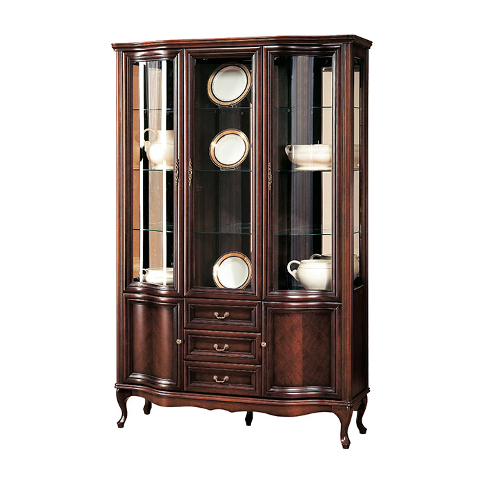 Klassische Vitrine Schrank Italienische Möbel Vitrinenschrank Vitrinen Neu von JVmoebel