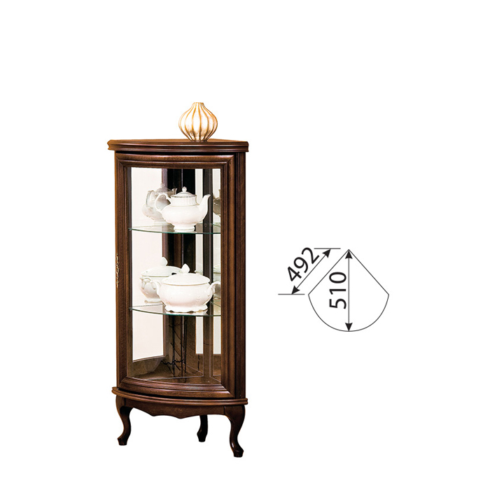 Klassische Vitrine Schrank Italienische Möbel Vitrinenschrank Vitrinen W-W-NM von JVmoebel