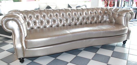 LEDERSOFA XXL CHESTERFIELD BIG SOFA ENGLAND 250cm LEDERSOFA XXL CHESTERFIELD BIG SOFA ENGLAND 250cm von JVmoebel