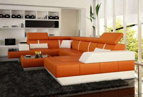 LeMans Couchtisch Designer Ledercouchtisch Glastisch Tisch Ledertische von JVmoebel