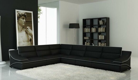 Leder L Form Wohnlandschaft Couch Big XXL Sofa Polster Ecke Garnitur von JVmoebel