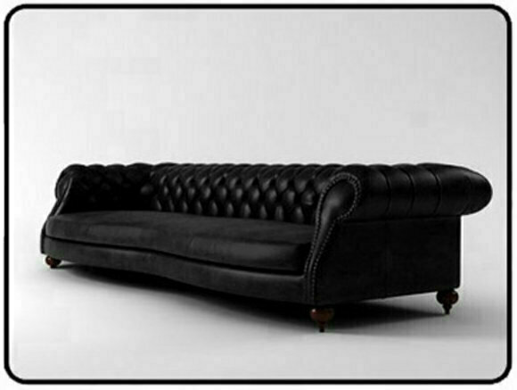 Ledersofa Chesterfield Charly BIG SOFA 2,5m/3m (NB) von JVmoebel