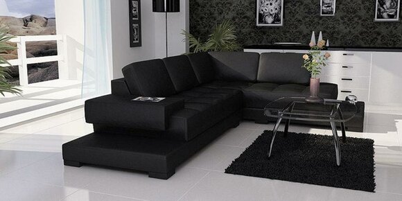 Ledersofa Ecksofa Wohnlandschaft Eckcouch Modell 3900 von JVmoebel