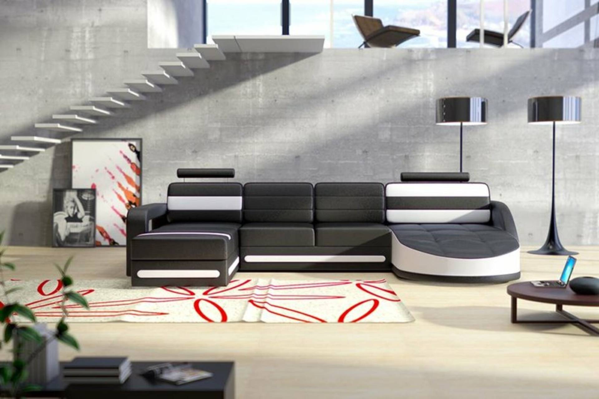 Ledersofa Sofa Colo2 mit 2 Chaiselongues Ledersofa Sofa Colo2 mit 2 Chaiselongues von JVmoebel