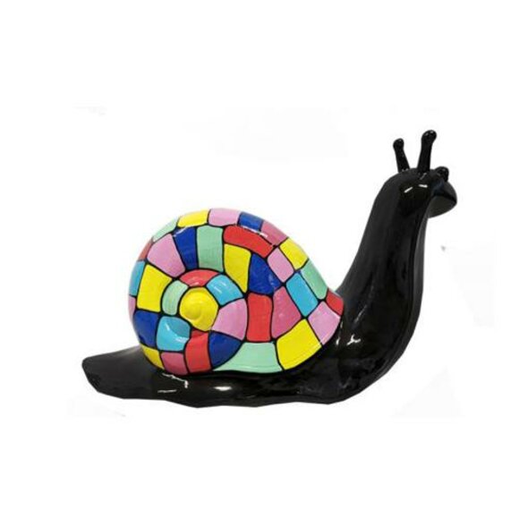 Luxus Designer Figur Bunte Schnecke Statue 40cm Figuren Statuen von JVmoebel