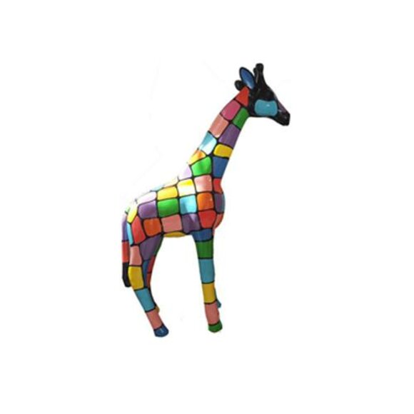 Moderne Figur Giraffe Kunststoff Skulptur Dekoration 50cm Deko Figuren von JVmoebel