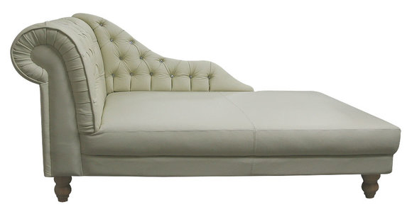 NAPOLEON Chesterfield Chaiselounge Liege Couch Sofa Ledersofa Textil von JVmoebel