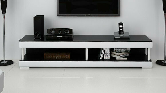 RTV TV SIDEBOARD LEDER GLAS TISCH FERNSEH SCHRANK TISCH DESIGNER NEU GLAS RTV TV SIDEBOARD LEDER GLAS TISCH FERNSEH SCHRANK TISCH DESIGNER NEU GLAS von JVmoebel