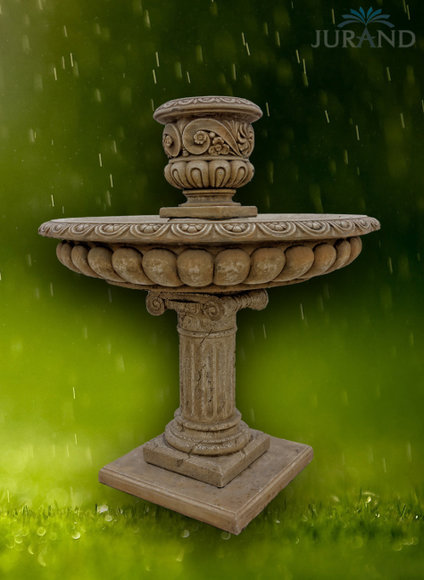 Springbrunnen Fontäne Zierbrunnen Garten Deko Brunnen Cuenco 137 cm von JVmoebel