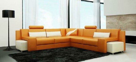 Wohnlandschaft Polster Ecke Eck Sofa Couch Garnitur Landschaft Leder Wohnlandschaft Polster Ecke Eck Sofa Couch Garnitur Landschaft Leder von JVmoebel
