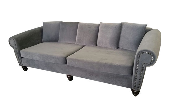 XXL BIG Sofa Couch Chesterfield Polster Leder Textil Stoff Garnitur von JVmoebel