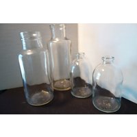 Lab Flaschen Glühglas Dekor Zwei Größen Verwenden Sie Als Vase, Kerzenhalter Prop Klarglas Schwer Zu Finden von JVoyage