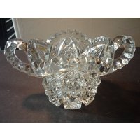 Zuckerdose Brillante Sonnenblume Patte Glas Mint Zustand - 1930Er Jahre Charme Tischplatte Dekor Geschenk Für Das Haus Zwei Griffe Schale von JVoyage