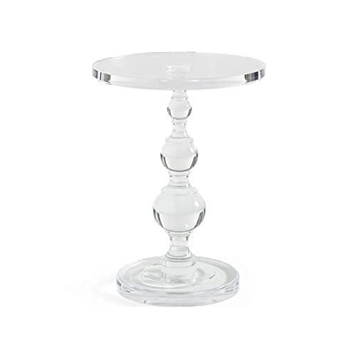 Couchtisch runder Beistelltisch Haus Wohnzimmer Sofa Seitendekoration Kleiner Couchtisch Schlafzimmer Acryl transparent Nachttisch Tisch Wohnkultur Ecktisch Hinterntisch (Größe: Gold) vorhanden von JWBXFYXW