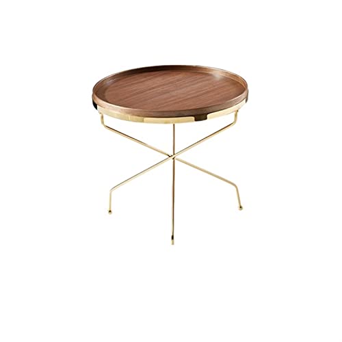 JWBXFYXW Couchtisch Licht Luxus Kleiner Couchtisch moderner minimalistischer Balkon rund kleine Seitentisch Nachttisch Home Side Table vorhanden von JWBXFYXW