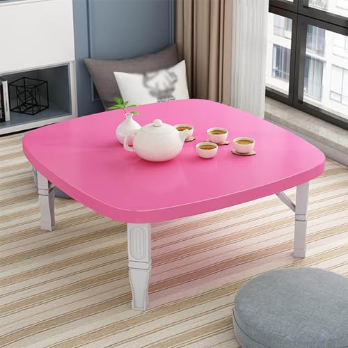 JWBXFYXW Hölzerne japanische Klapptisch tragbarer Esstisch mit niedrigem Boden kompakter Tee Tisch für Wohnzimmer und Picknicks im Freien 80x35 cm (31x14inch) - Platz sparsames Design von JWBXFYXW