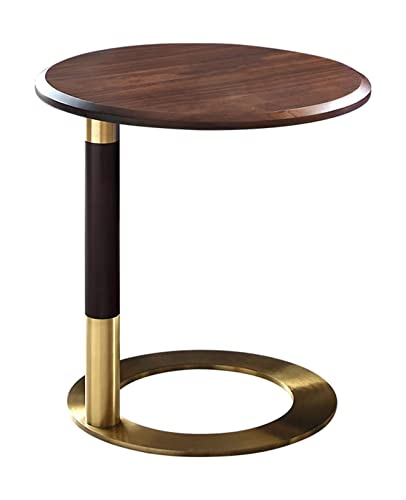 JWBXFYXW Kleiner Tischendtisch Holz Desktop Sofa Büro C-förmig dekorativ Kleiner Kaffeetisch Schlafzimmer Wohnzimmertische anwesend von JWBXFYXW