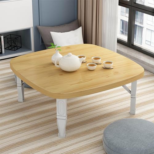 JWBXFYXW Kompakter japanischer Klapptisch Holz tragbarer Couchtisch Tisch Tee Tisch zum idealen Picknick und Esstisch für Wohnzimmer und Außenbereich (60x35 cm 24x14inch) von JWBXFYXW