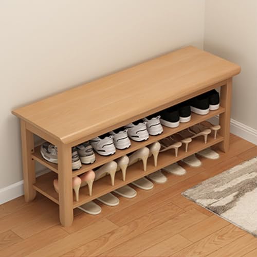 JWBXFYXW Moderne 2/3 -Tier -Schuhspeicherbank mit verstellbarem Regal und Sitzeingangsschuh -Rack -Organisator für Flur und Wohnzimmer (Farbe: C Größe: 31,5 * 12 * 20) von JWBXFYXW