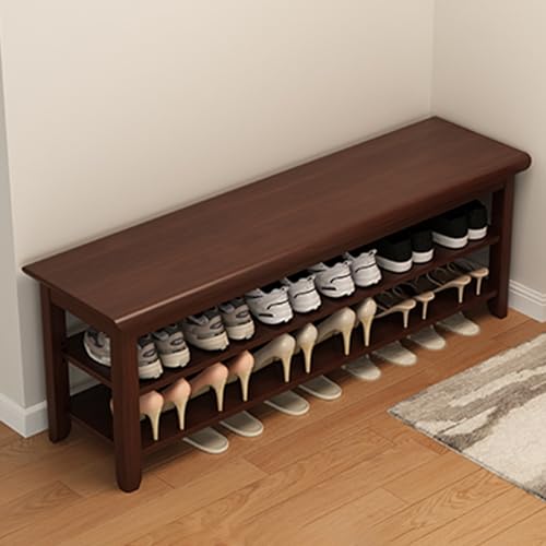 JWBXFYXW Moderne 2/3 -Tier -Schuhspeicherbank mit verstellbarem Regal und Sitzeingangsschuh -Rack -Organisator für Flur und Wohnzimmer (Farbe: C Größe: 31,5 * 12 * 20) von JWBXFYXW