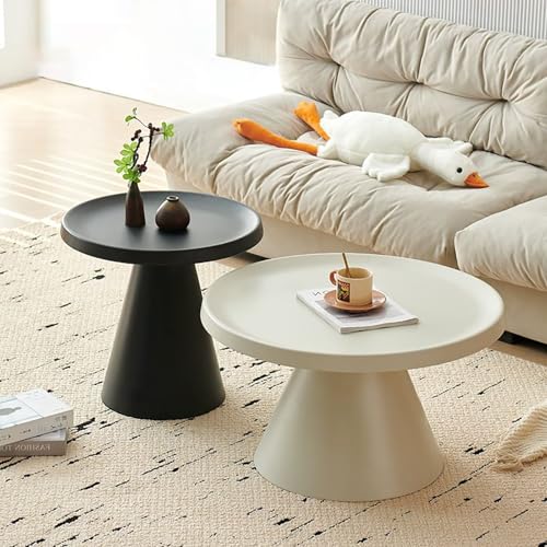 JWBXFYXW Moderner Nistkaffeetisch Set aus 2 runden Sockel -Kaffeetische Multifunktional Tische für Wohnzimmer und Esszimmer stilvolles schwarzes Design JWBXFYXW Moderner Nistkaffeetisch Set aus 2 runden Sockel -Kaffeetische Multifunktional Tische für Wohnzimmer und Esszimmer stilvolles schwarzes Design von JWBXFYXW