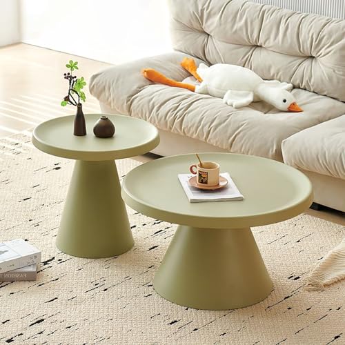 JWBXFYXW Moderner Nistkaffeetisch Set aus 2 runden Sockel -Kaffeetische Multifunktional Tische für Wohnzimmer und Esszimmer stilvolles schwarzes Design JWBXFYXW Moderner Nistkaffeetisch Set aus 2 runden Sockel -Kaffeetische Multifunktional Tische für Wohnzimmer und Esszimmer stilvolles schwarzes Design von JWBXFYXW