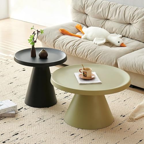 JWBXFYXW Moderner Nistkaffeetisch Set aus 2 runden Sockel -Kaffeetische Multifunktional Tische für Wohnzimmer und Esszimmer stilvolles schwarzes Design JWBXFYXW Moderner Nistkaffeetisch Set aus 2 runden Sockel -Kaffeetische Multifunktional Tische für Wohnzimmer und Esszimmer stilvolles schwarzes Design von JWBXFYXW