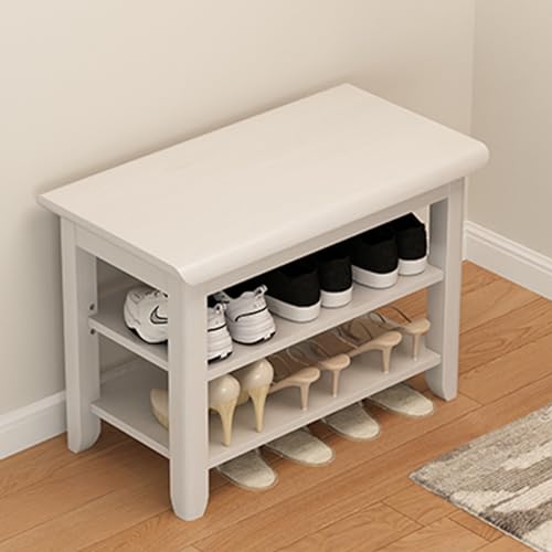 JWBXFYXW Tierschuhspeicherbank mit verstellbarem Regal und Sitzeingangsschuh -Rack Nizer für Flur und Wohnzimmer 47.2 * 12 * 20 (Farbe: a) von JWBXFYXW