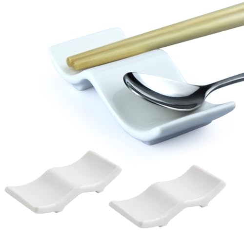 Essstäbchenhalter aus Keramik, blau und weiß, für chinesische Lebensmittel, Zuhause, Hotel, Resta, 10 Stück von JWCBDY