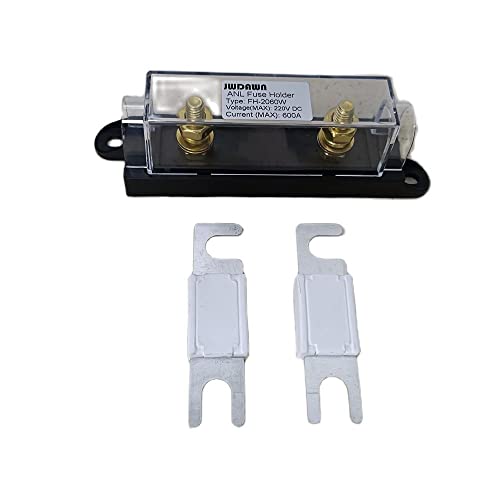 JWDAWN 81 * 22 * 10 mm ANL Fuse holder + Fuse 25A 35A 40A 50A 63A 70A 80A 100A 125A 150A 200A 225A 250A 300A 350A 400A Keramikbolzen ANL Sicherung (350A) von JWDAWN