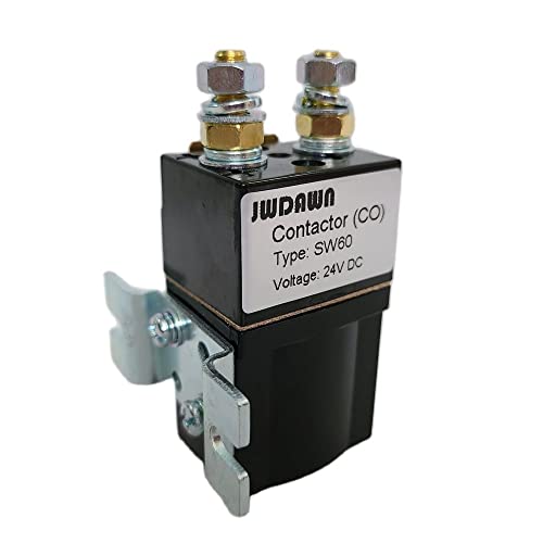 JWDAWN Normalerweise offenes Relais SW60 24 V 80 A Schütz Ersatz Albright SW60-4 24 Volt 80 A Magnetschalter für Gabelstapler Palettenstapler Golfwagen JWDAWN Normalerweise offenes Relais SW60 24 V 80 A Schütz Ersatz Albright SW60-4 24 Volt 80 A Magnetschalter für Gabelstapler Palettenstapler Golfwagen von JWDAWN