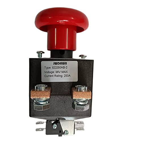 JWDAWN Notknopf Stoppschalter Ein-/Ausschalter Ersetzen Albright ED125 ED125-34 ED250 ED250B-1 SD150A-26 SD250AB-57T 125A 150A 250A 350A Manueller Scram Schalter (ED250AB-2 250A) von JWDAWN