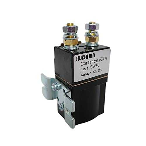 JWDAWN SW60 12 V 80 A Schütz Ersatz Albright SW60B 12 Volt 80 A normalerweise offener Relais-Magnetschalter von JWDAWN