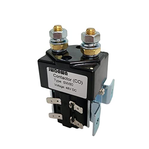 JWDAWN Solenoid Relais SW80 48V 125A Ersetzen Albright SW80B-156 48 Volt 125 A Schließer von JWDAWN